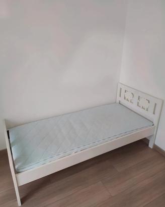 Letto Ikea Kritter con rete + materasso + spondina