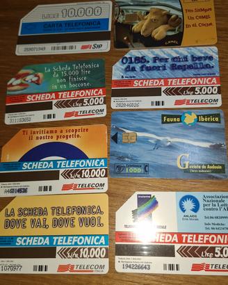 Carte telefoniche da collezione vintage