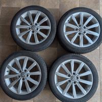 gomme estive 225/45/17 80% cerchi lega Volkswagen 