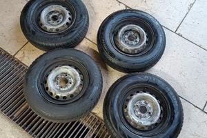 Cerchi + gomme 155/80/13 panda Dot24 7 e 5 mm 4S