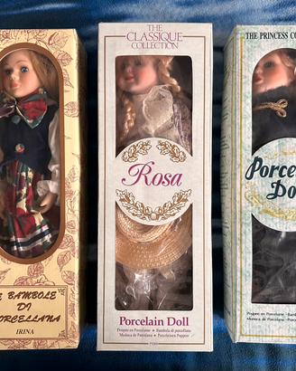 Bambole di porcellana da  collezione