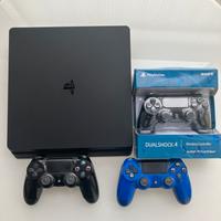 Ps4 slim 500GB + 3 jostick + Accessori + acc. FC25