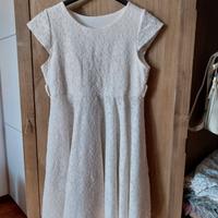 Vestito elegante bambina panna 10/ 12anni