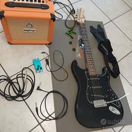 chitarra electrica e amplificatore (con accessori