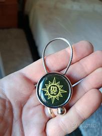 Coppia portachiavi MSC in acciaio RIBASSATO!