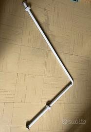 Asta per tenda da doccia angolare