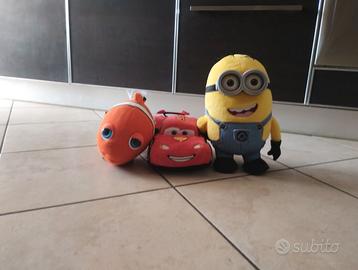 Peluche Minion Nemo e cars