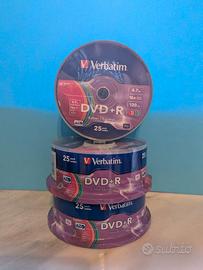 Lotto 75 DVD+R Verbatim Colour AZO 4.7GB 16x