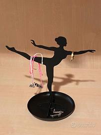 Portagioielli portagioie bijoux nero Kikkerland