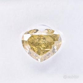 Diamante Cuore 0.77ct FANCY INTENSE LIME - SI2 IGI