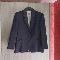 Giacca blazer blu elegante fodera fantasia