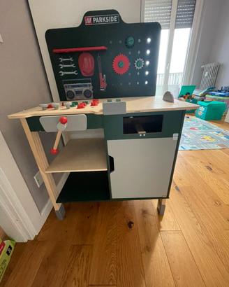 Officina giocattolo Lidl Parkside legno