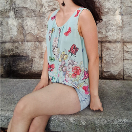 Maglietta verde acqua, taglia M