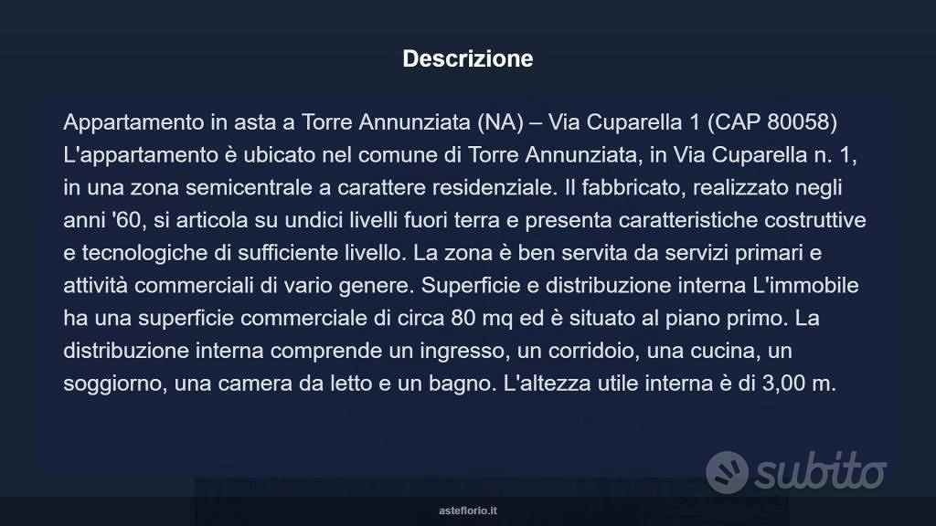 Appartamento – Torre Annunziata, Rione Carceri - Altro