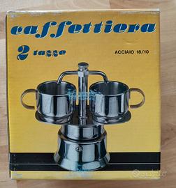 Caffettiera Moka vintage in acciaio 18/10 