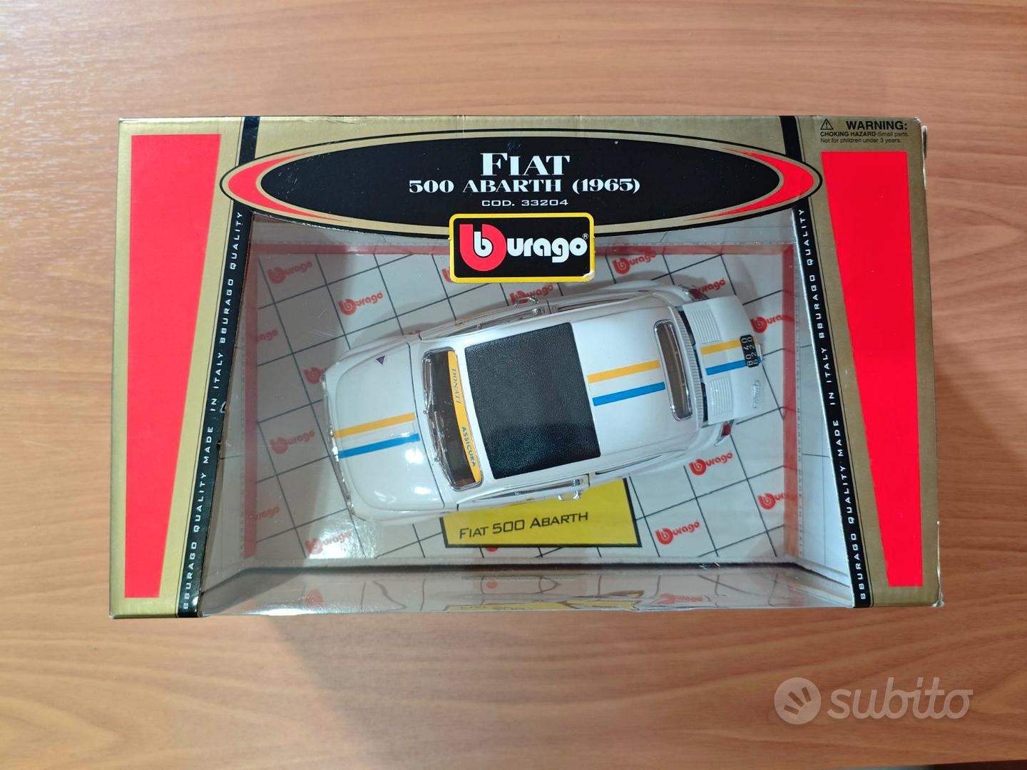 Fiat 500 Abarth Donati 1965 1/16 Bburago Gold - Collezionismo In