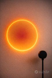 Lampada LED luce arancione con USB