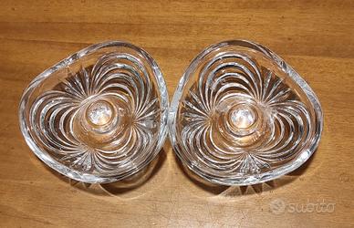 Porta candele vintage in cristallo AUREA