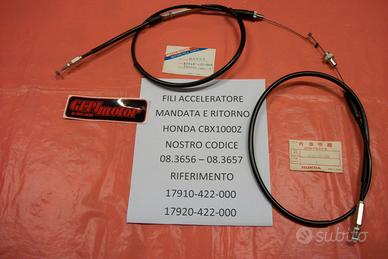 Cavi acceleratore mandata e ritorno HONDA CBX1000Z