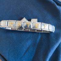 Bracciale Nomination originale in acciaio e oro