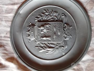 piatto decorativo in peltro