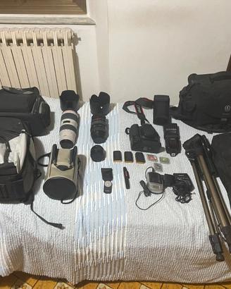 Canon splendido corredo fotografico professionale