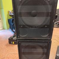 coppia subwoofer 18 pollici fbt