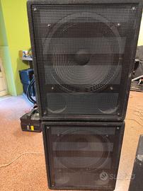 coppia subwoofer 18 pollici fbt