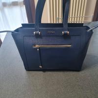 borsa blu Furla