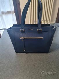 borsa blu Furla