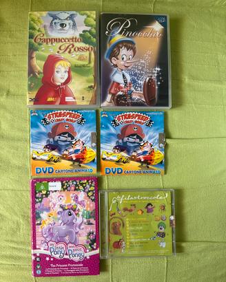 Lotto 6 DVD e CD Bambini (My Little Pony, Fiabe)