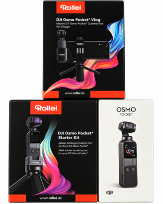 DJI Osmo Pocket 4K + Rollei Starter Kit + VLOG SET