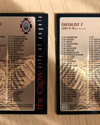 The Crow - City of Angels - Il Corvo - Carte 1997 