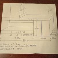 Cameretta 3 Posti Letto + Armadio