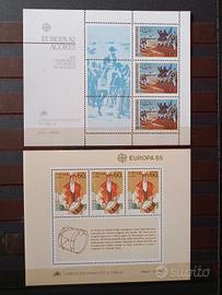 Francobolli Azzorre 1982-85 fogl. Europa mnh