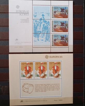 Francobolli Azzorre 1982-85 fogl. Europa mnh