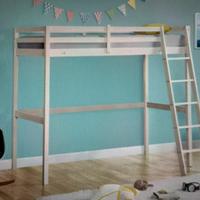 Letto a soppalco 90 x 190 cm più materasso