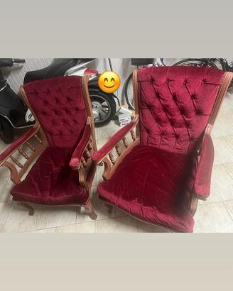 poltrone in stile classico vintage