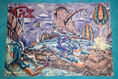 Litografia numerata rarissima evento Disney PKNA