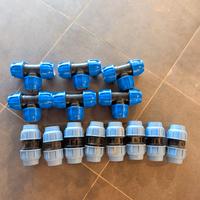 raccordo pn16 50mm polietilene T tee manicotto 