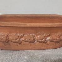 Vaso in terracotta con decoro