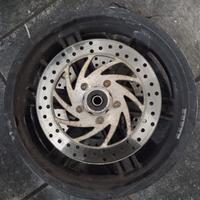 Coppia di cerchi e dischi Aprilia Sportcity