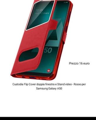 Custodia Samsung Galaxy  A50 Rossa