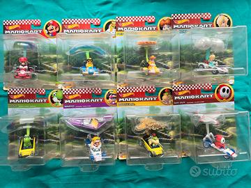 Lotto 8 Mario Kart Hot Wheels Paraglide + Box Wave