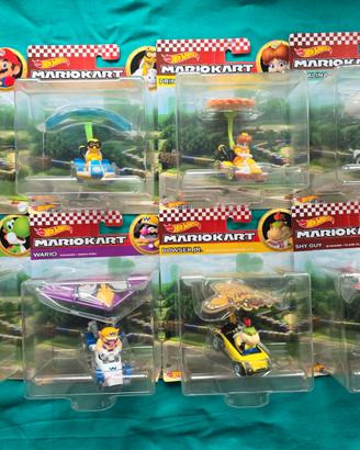Lotto 8 Mario Kart Hot Wheels Paraglide + Box Wave