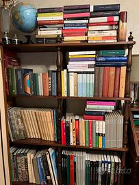 libreria di libri vari, antichi, romanzi, storia