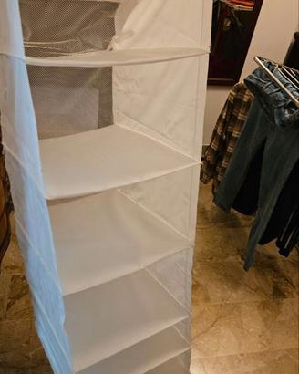Organizer armadio IKEA SKUBB 6 scomparti bianco