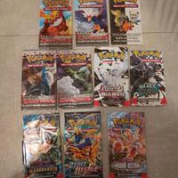 Lotto bustine  pokemon vintage e non bianco e nero