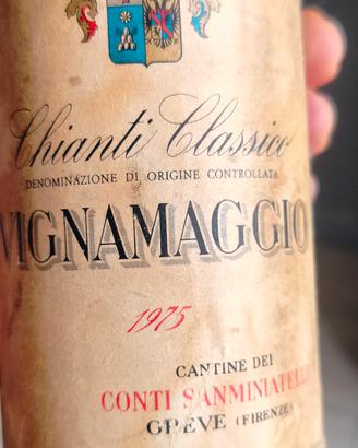 Chianti rosso annata 1975