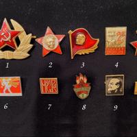 spille e distintivi U.R.S.S.